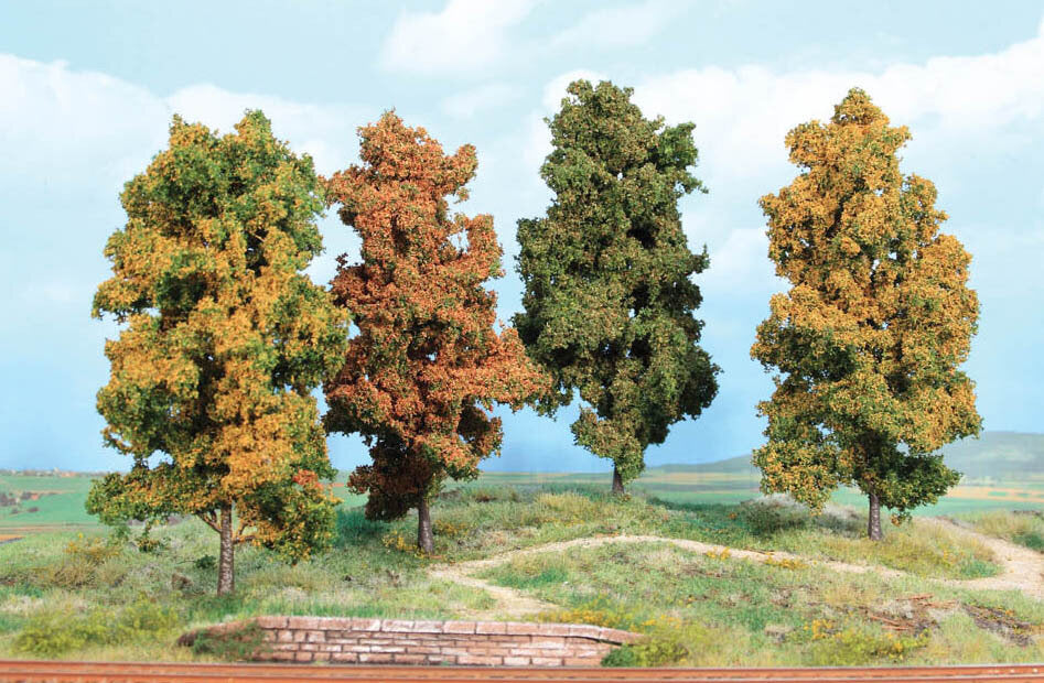 2001 - Autumnal trees 18 cm / 4 pc SUPER ARTLINE LEAF