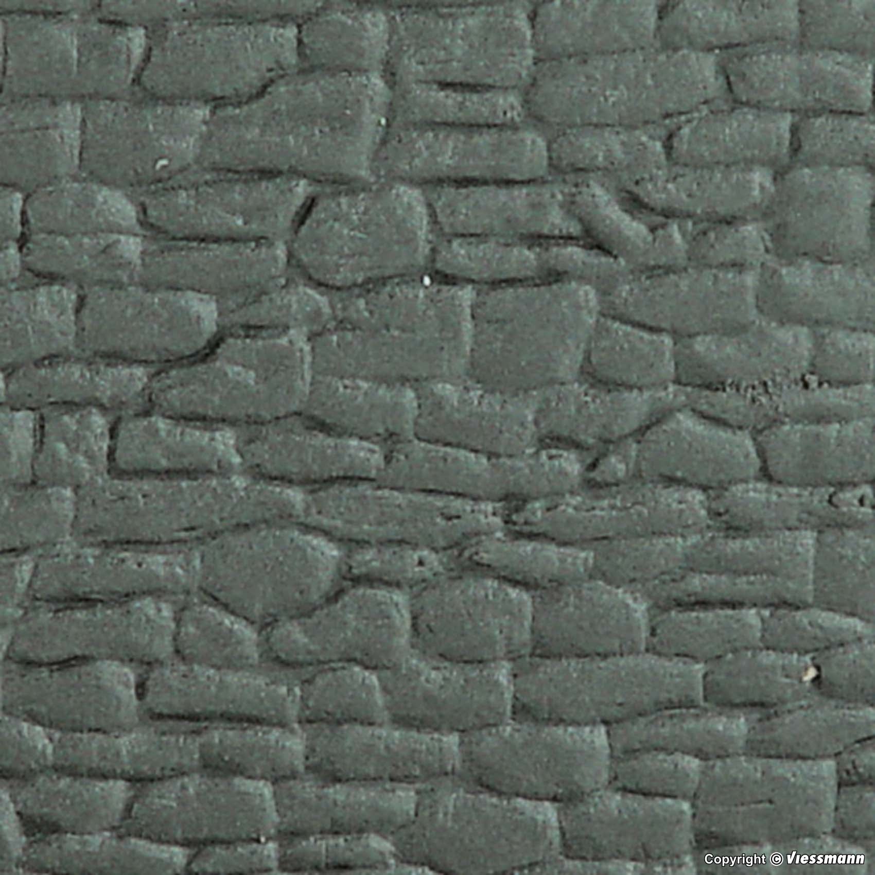 34121 -  HO Wall section, natural stone 20x12cm