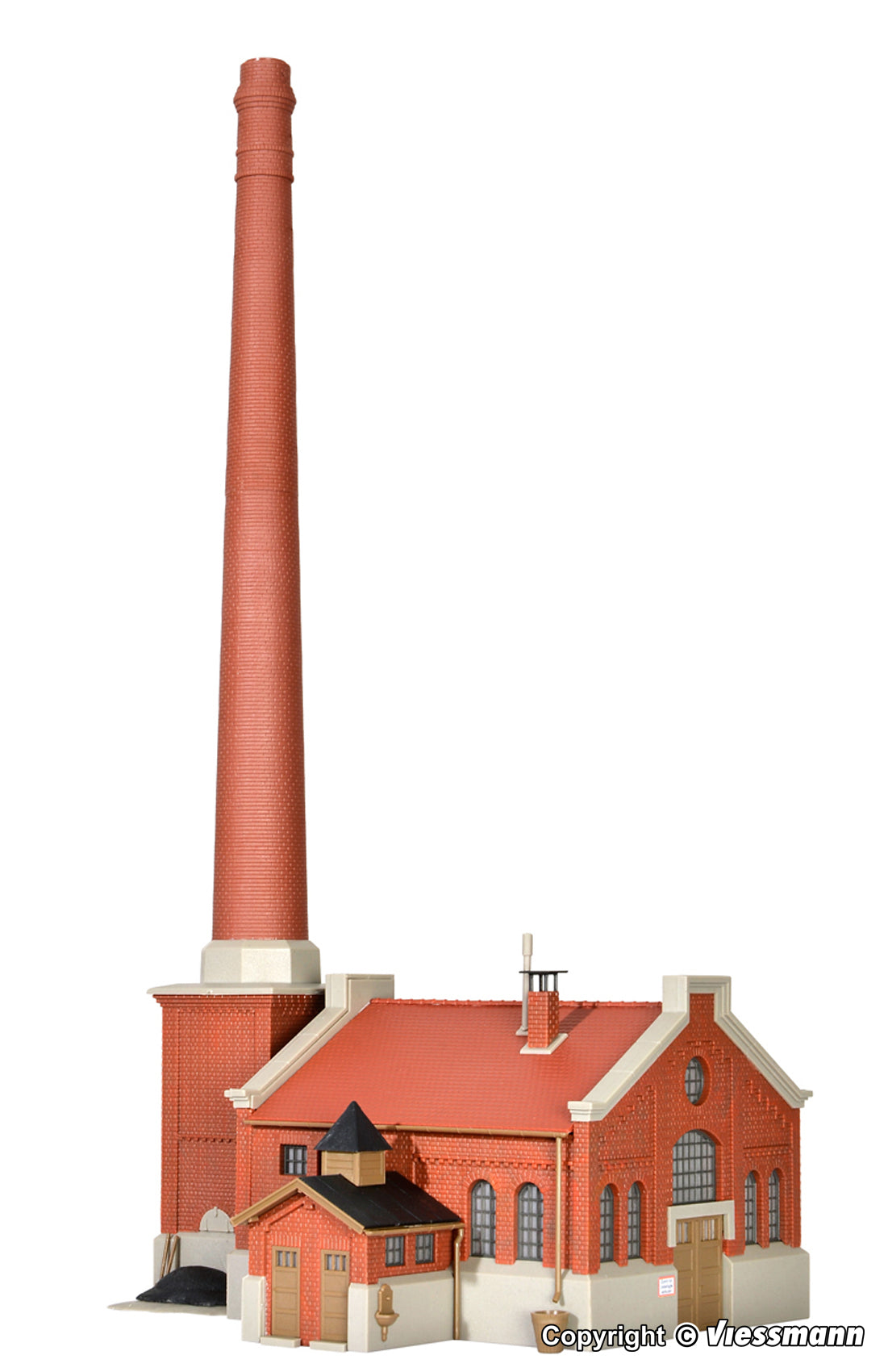 39821 - HO Boiler house with chimney