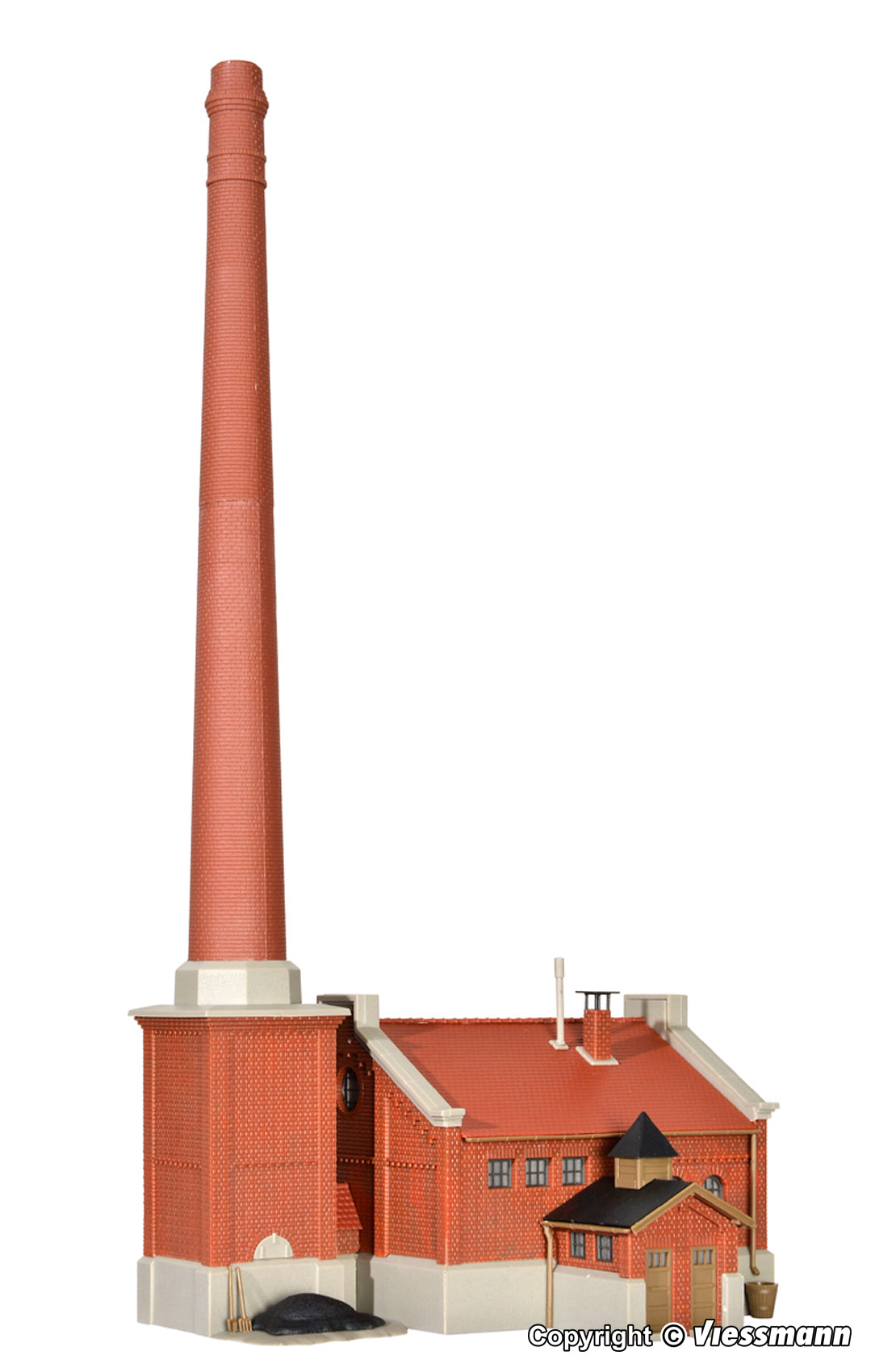 39821 - HO Boiler house with chimney