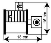 39821 - HO Boiler house with chimney