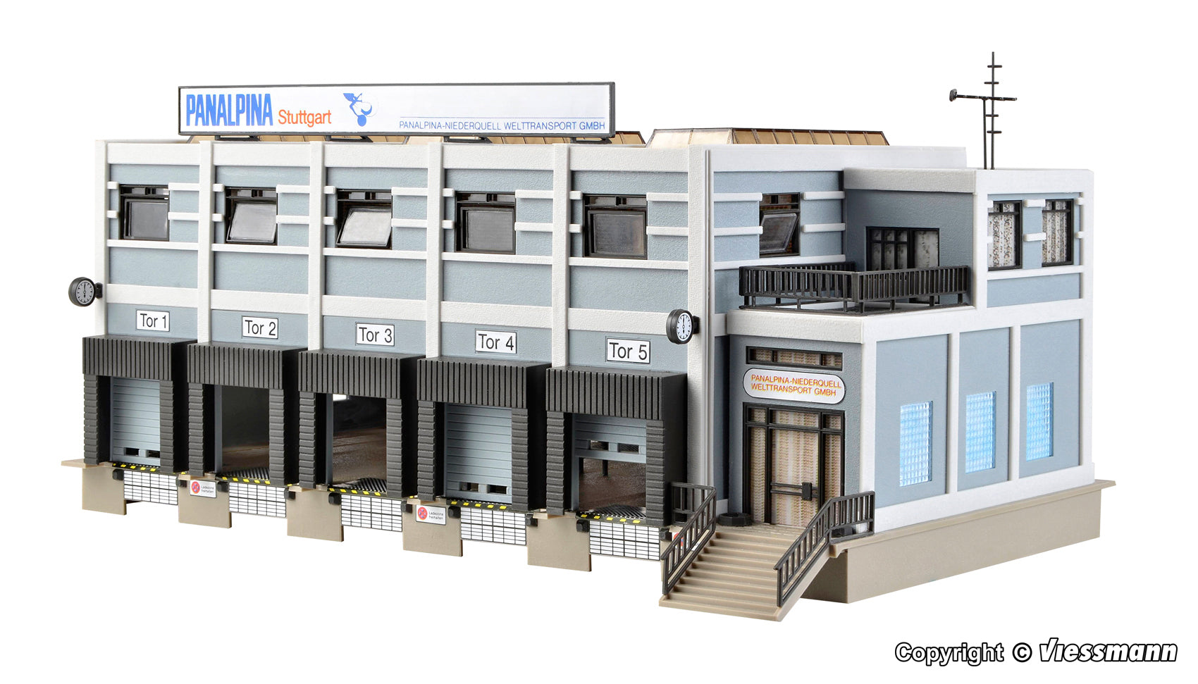45605 - H0 Freight depot, five track