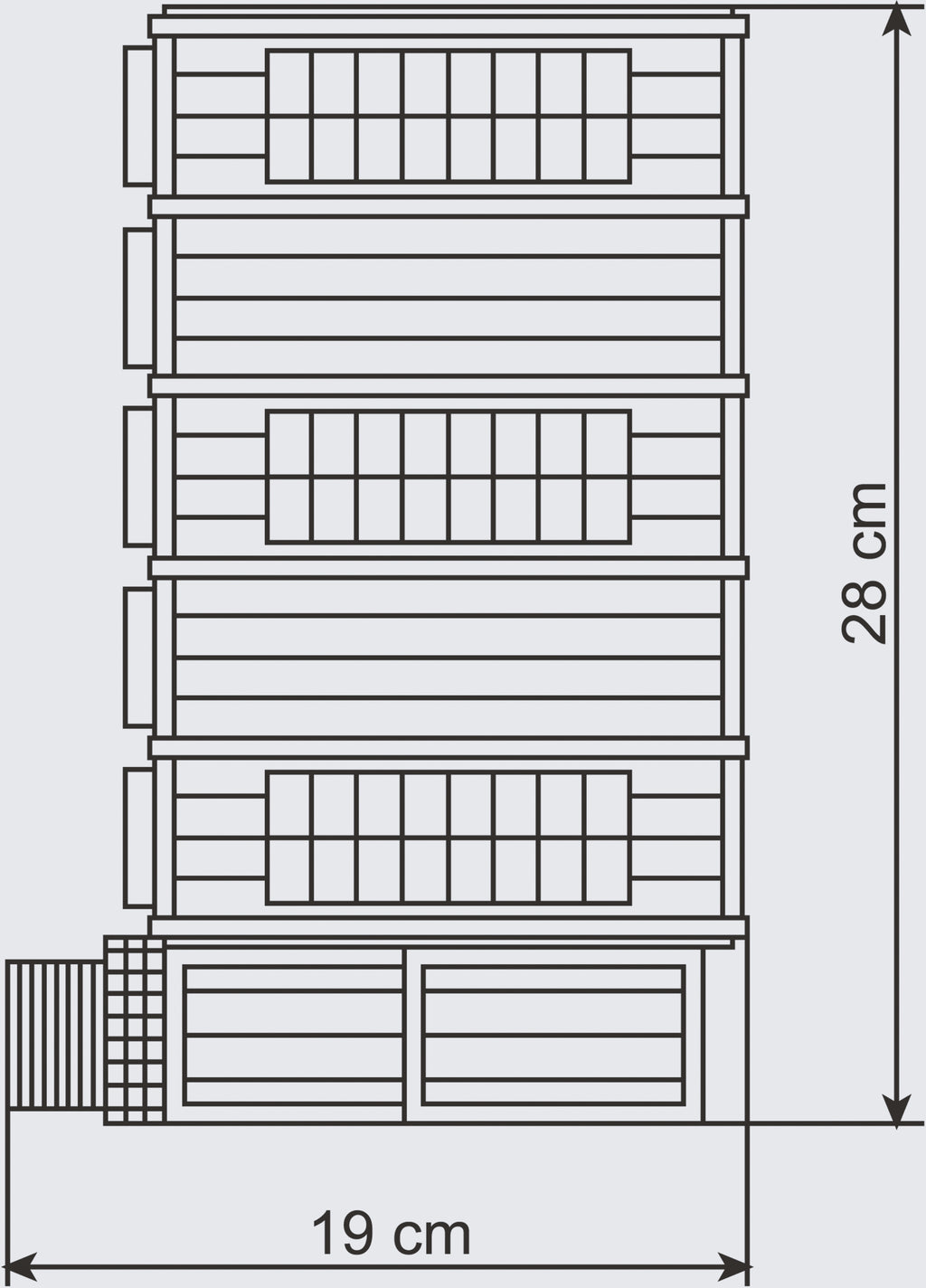 45605 - H0 Freight depot, five track