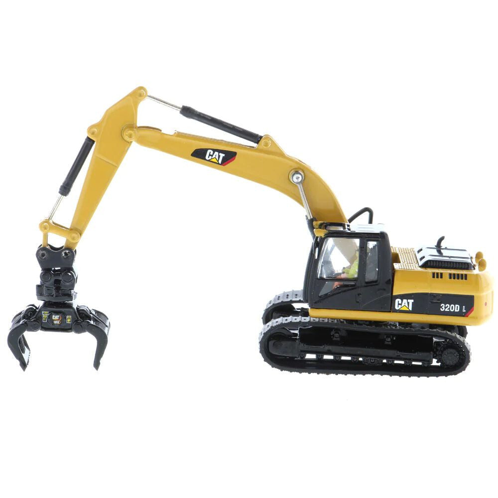 85652 - Cat 320D L Hydraulic Excavator w/ multiple work tools 1:87
