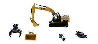 85652 - Cat 320D L Hydraulic Excavator w/ multiple work tools 1:87
